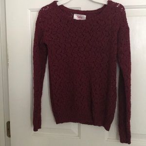 Cranberry color sweater